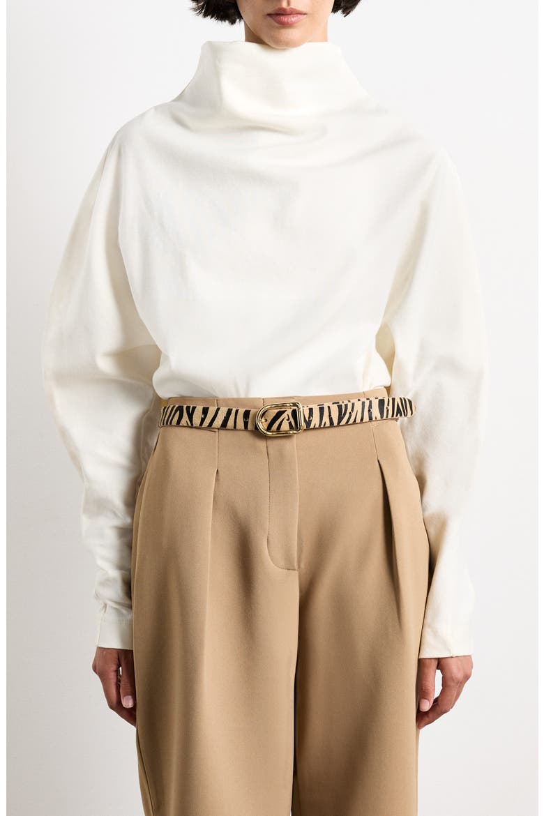 Mija Zebra Calfhair Belt, Alternate, color, NEUTRAL ZEBRA