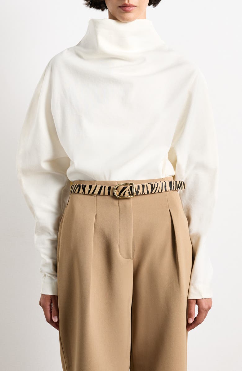 Déhanche Mija Zebra Calfhair Belt, Alternate, color, Neutral Zebra