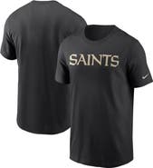 Nike Men's Nike Black New Orleans Saints Team Wordmark T-Shirt