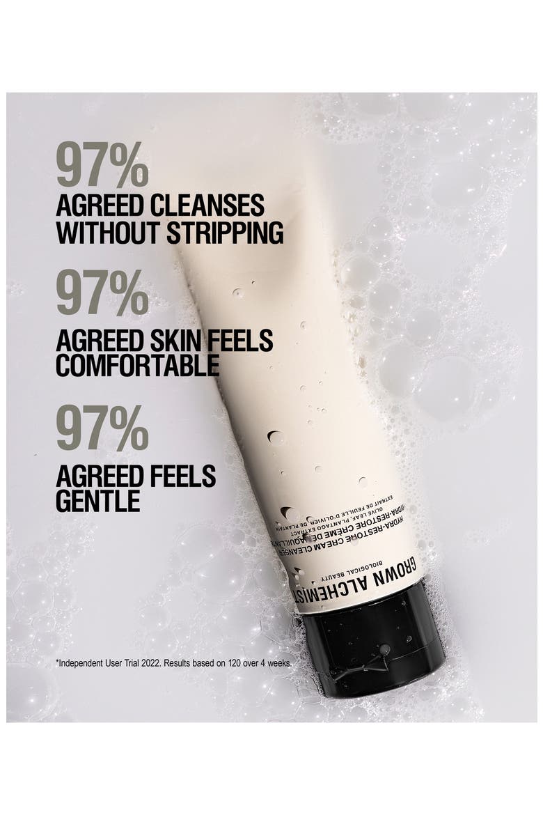 Hydra-Restore Cream Face Cleanser with Olive Leaf & Plantago Extract, Alternate, color, NO COLOR