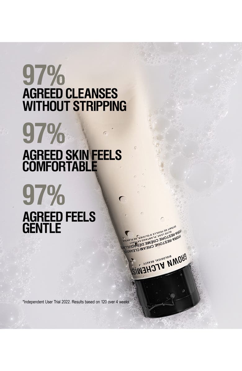 GROWN ALCHEMIST Hydra-Restore Cream Face Cleanser with Olive Leaf
Plantago Extract, Alternate, color,