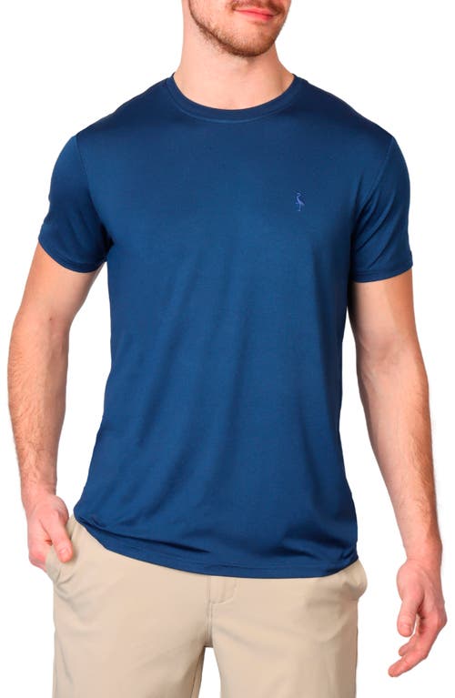 Shop Tailorbyrd Performance Crewneck T-shirt In Navy