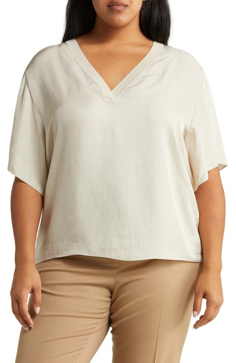 V-Neck T-Shirt (Plus Size)