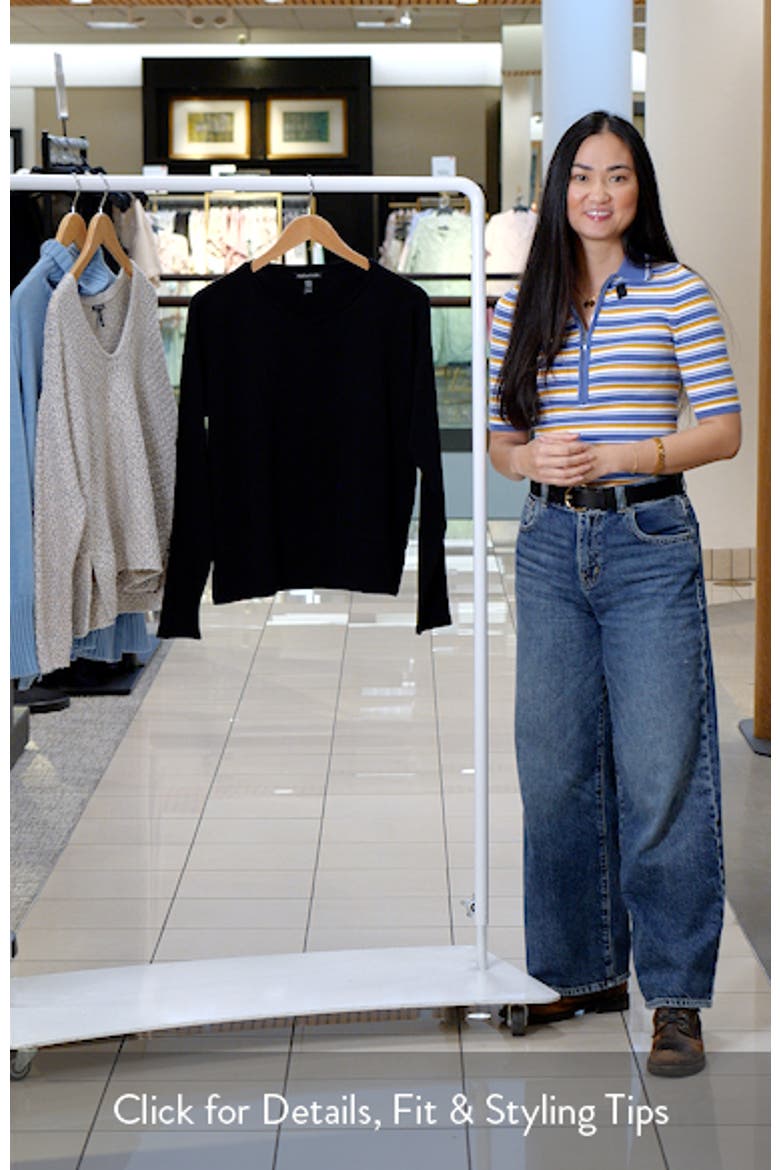 V-Neck Long Sleeve Box T-Shirt video