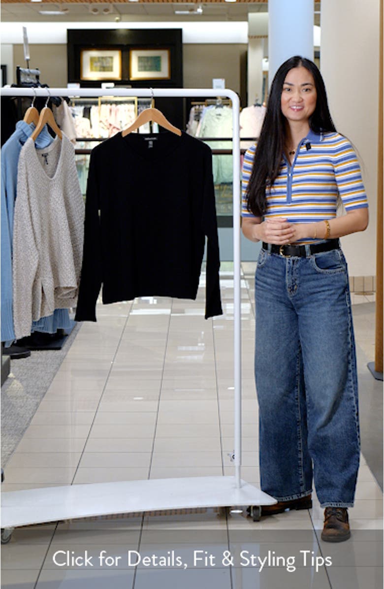 V-Neck Long Sleeve Box T-Shirt, sales video thumbnail