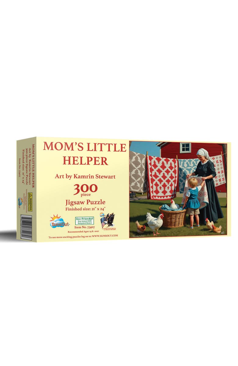 Sunsout Moms Little Helper 300 piece Jigsaw Puzzle for Adults, Main, color, Multicolor