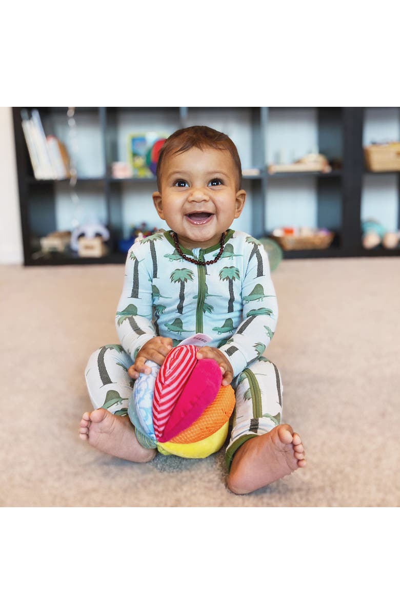HABA Rainbow Baby Ball - Machine Washable Baby Sensory Toys - Ideal Baby Toy for Teething, Tummy Time Toys for Ages 6 Months & up, Alternate, color, Multi