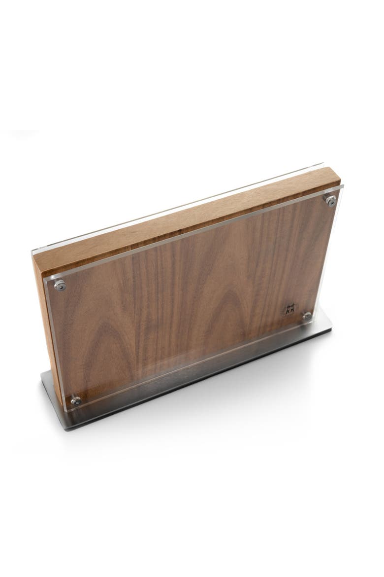 Acacia Downtown Knife Block, Alternate, color, Brown