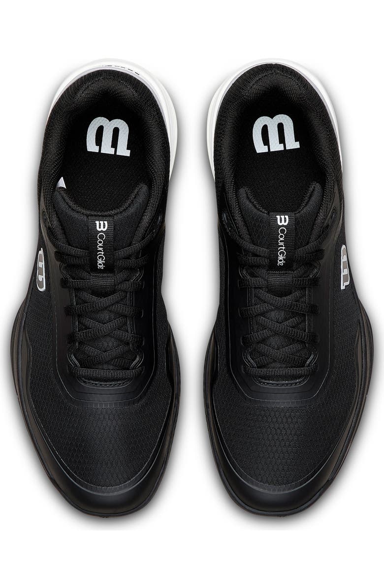 WILSON CourtGlide Tennis Shoe, Alternate, color, Black / White / Lunar Rock