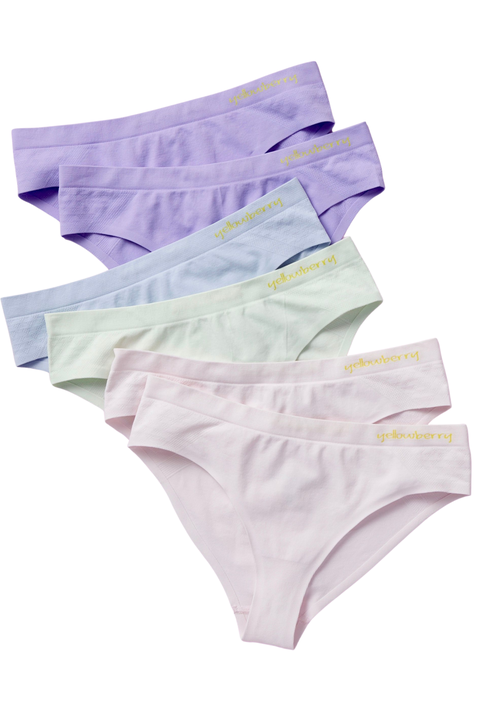 6PK Seamless Bikini Underwear with Bonded Seam