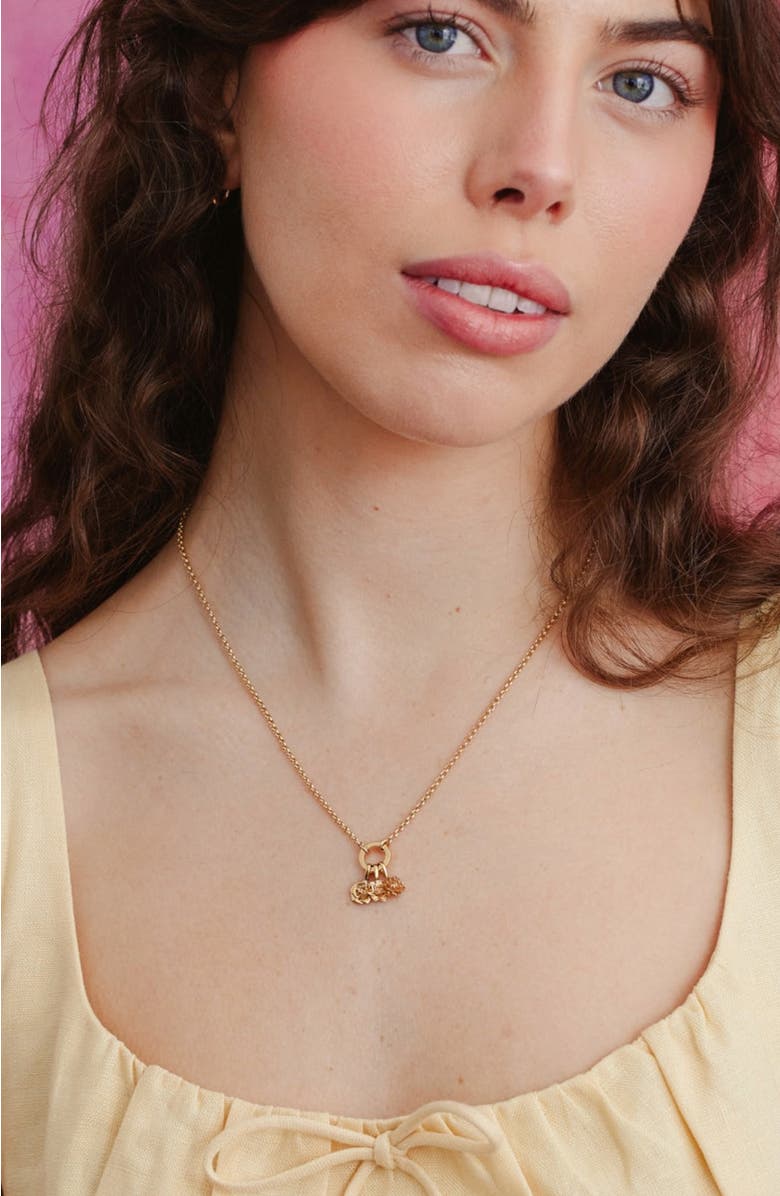 MADE BY MARY July Birth Flower Charm, Alternate, color, 