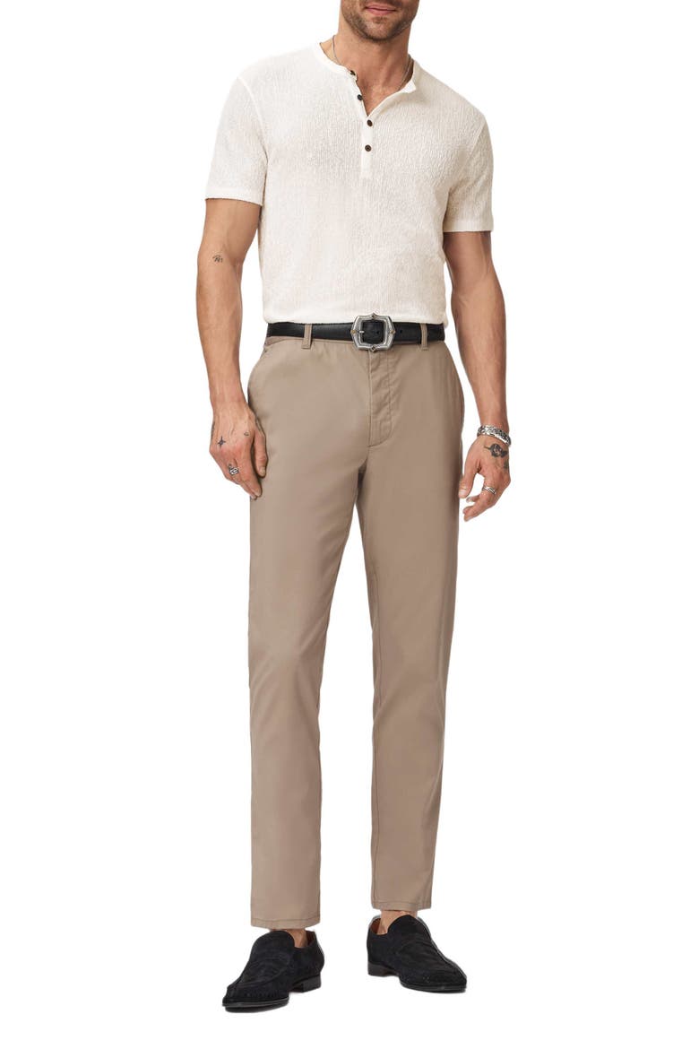 Egon Texture Knit Short Sleeve Henley, Alternate, color, WHITE