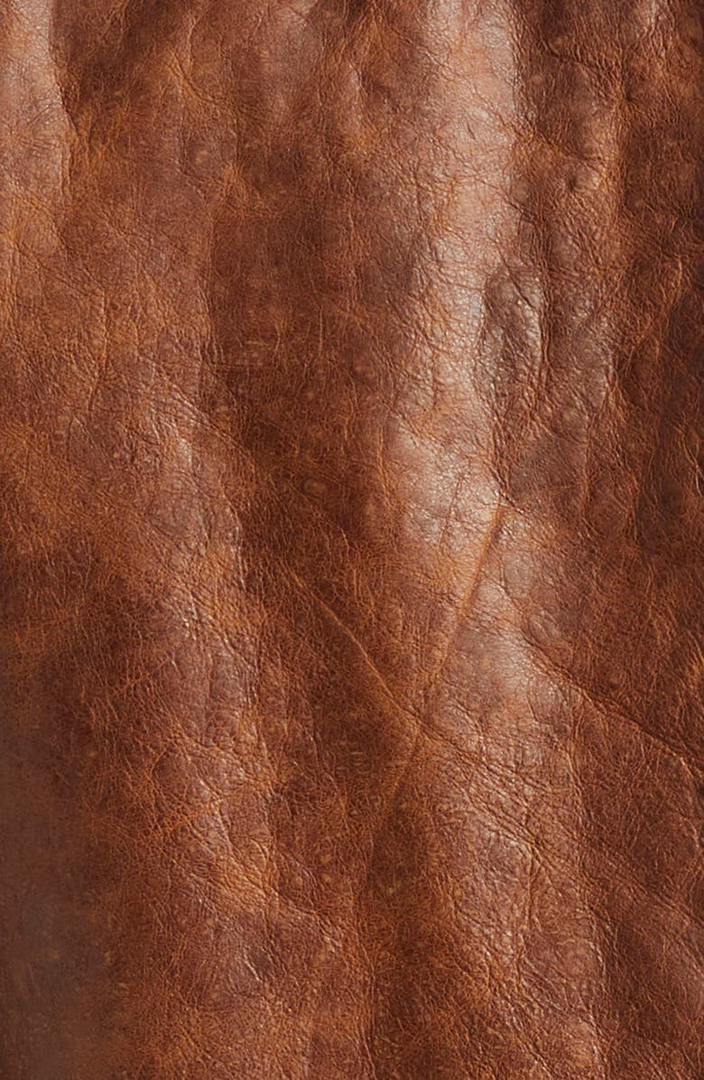 Double RL Bradley Leather Car Coat, Alternate, color, Vintage Tan