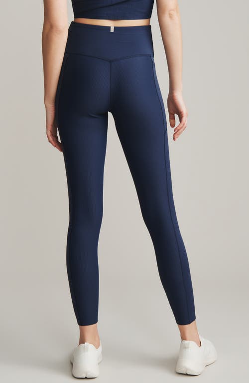 Rhone Ripple Pocket Ankle Leggings In Blue