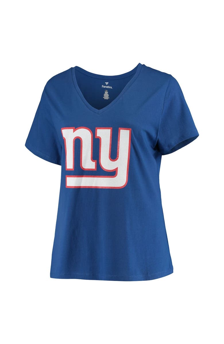 FANATICS Women's Fanatics Branded Saquon Barkley Royal New York Giants Plus Size Name & Number V-Neck T-Shirt, Alternate, color, 