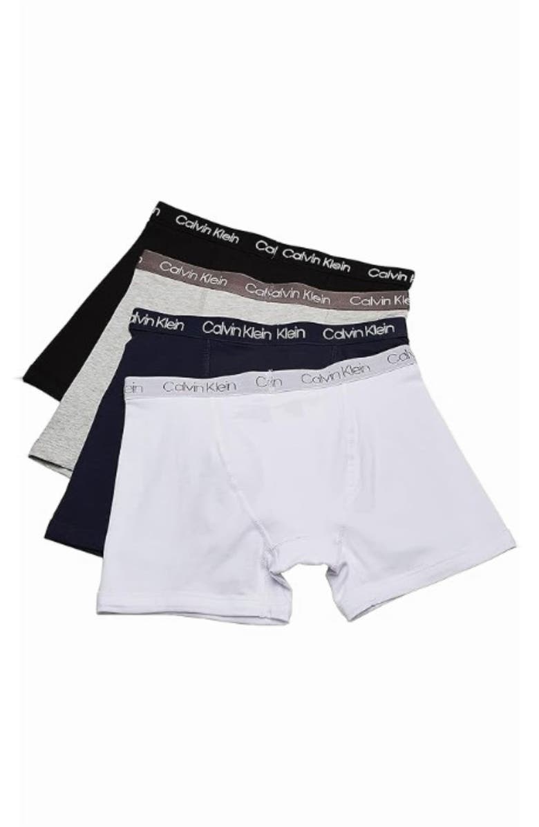 Calvin Klein Boxer Briefs - Pack of 4, Alternate, color, Solid Pack