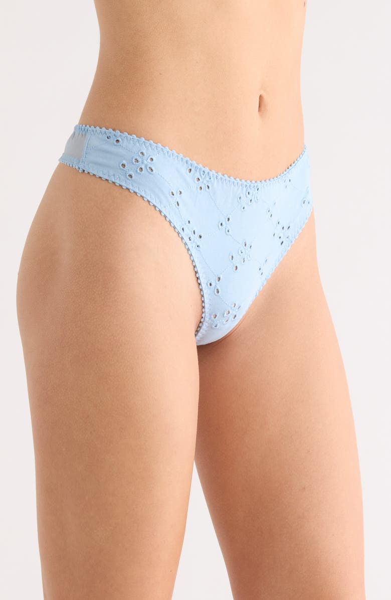 Free People Homegrown Thong, Alternate, color, Clear Sky