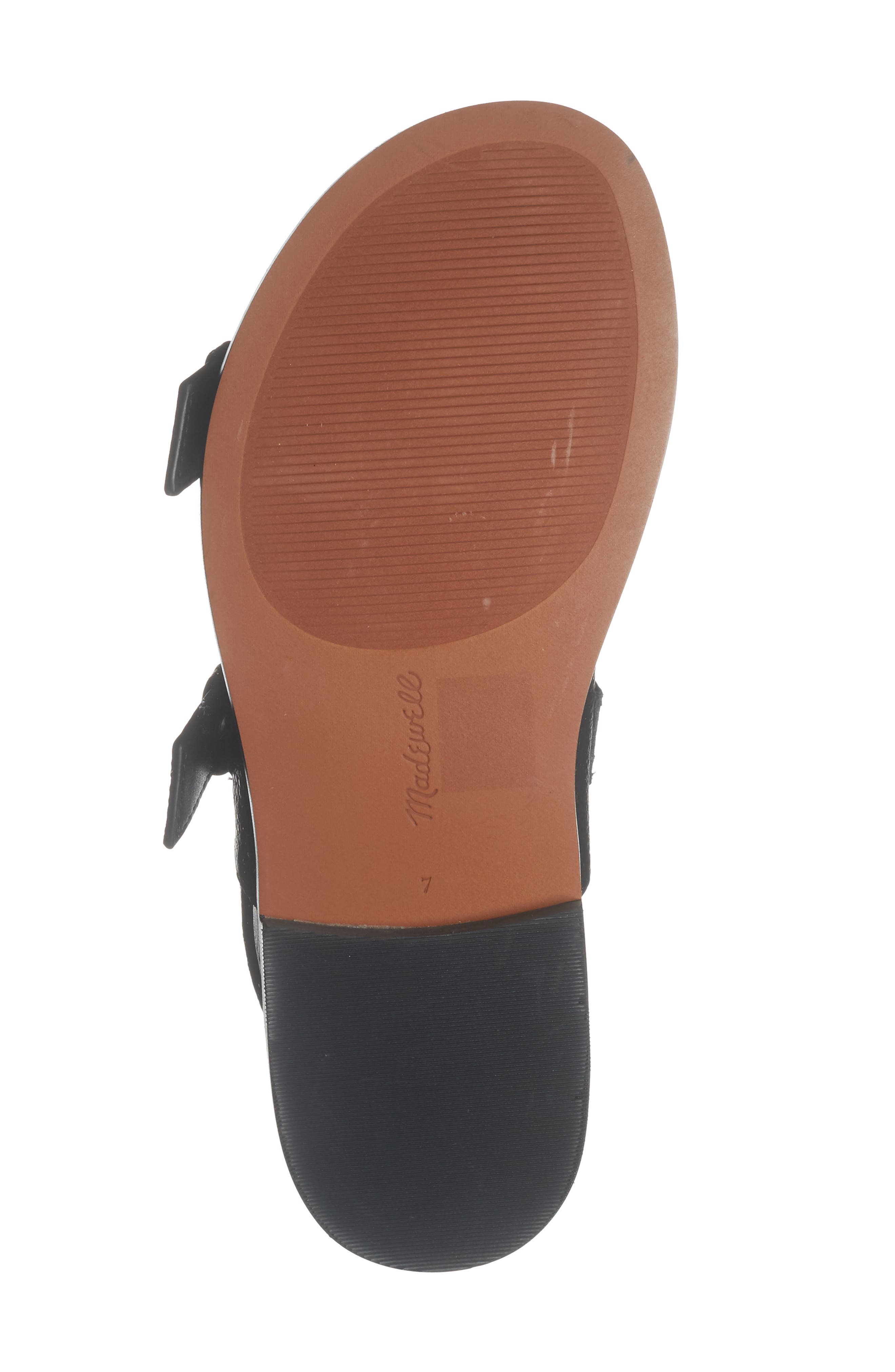 Madewell Indie Buckle Sandal, Alternate, color, True Black