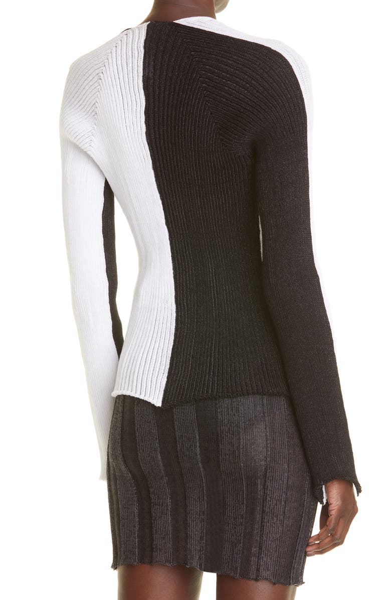 A. Roege Hove Sofie Colorblock Tie Front Cardigan, Alternate, color, 