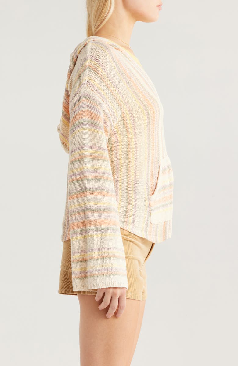Billabong Baja Beach Stripe Hoodie, Alternate, color, Sunflower