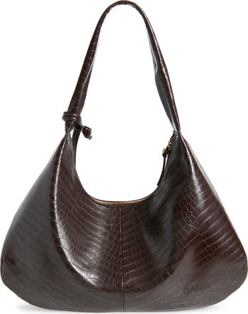 【関税＆送料込み】Ganni Xxl Hobo Bag Black Black XXL Hobo Bag | GANNI US