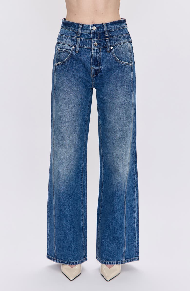 Pistola Caleb High Waist Wide Leg Jeans, Main, color, 