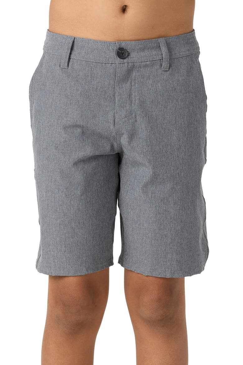 Kids' Reserve Water Repellent Shorts, Main, color, HEATHER GREY