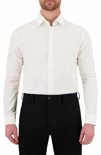 Victor Emmanuel Premium Stretch Linen & Cotton Dress Shirt