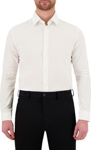 Victor Emmanuel Premium Stretch Linen & Cotton Dress Shirt