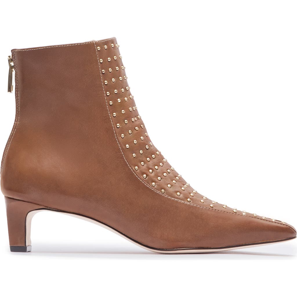 Bernardo Footwear Esme Studded Bootie In Brown