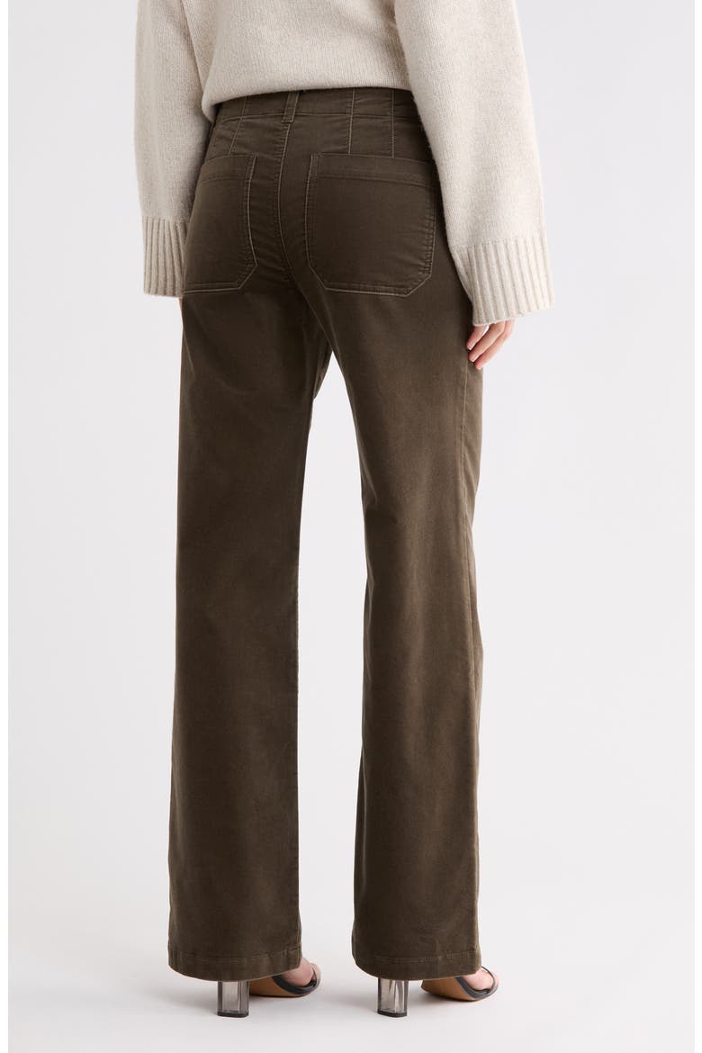 SuperNova Velvet Wide Leg Pants, Alternate, color, DARK OLIVE GREEN