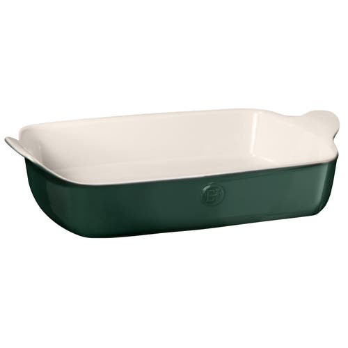 Emile Henry Hr Modern Classics Large Rectangular Baker, 13" X 9", Evergreen In Evergreen