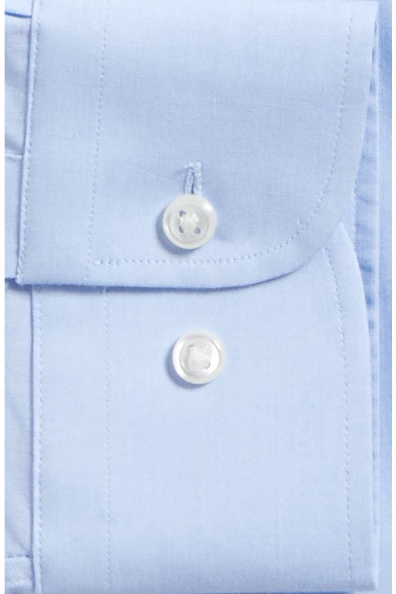 Tech-Smart Traditional Fit Stretch Pinpoint Dress Shirt, Alternate, color, BLUE XENON