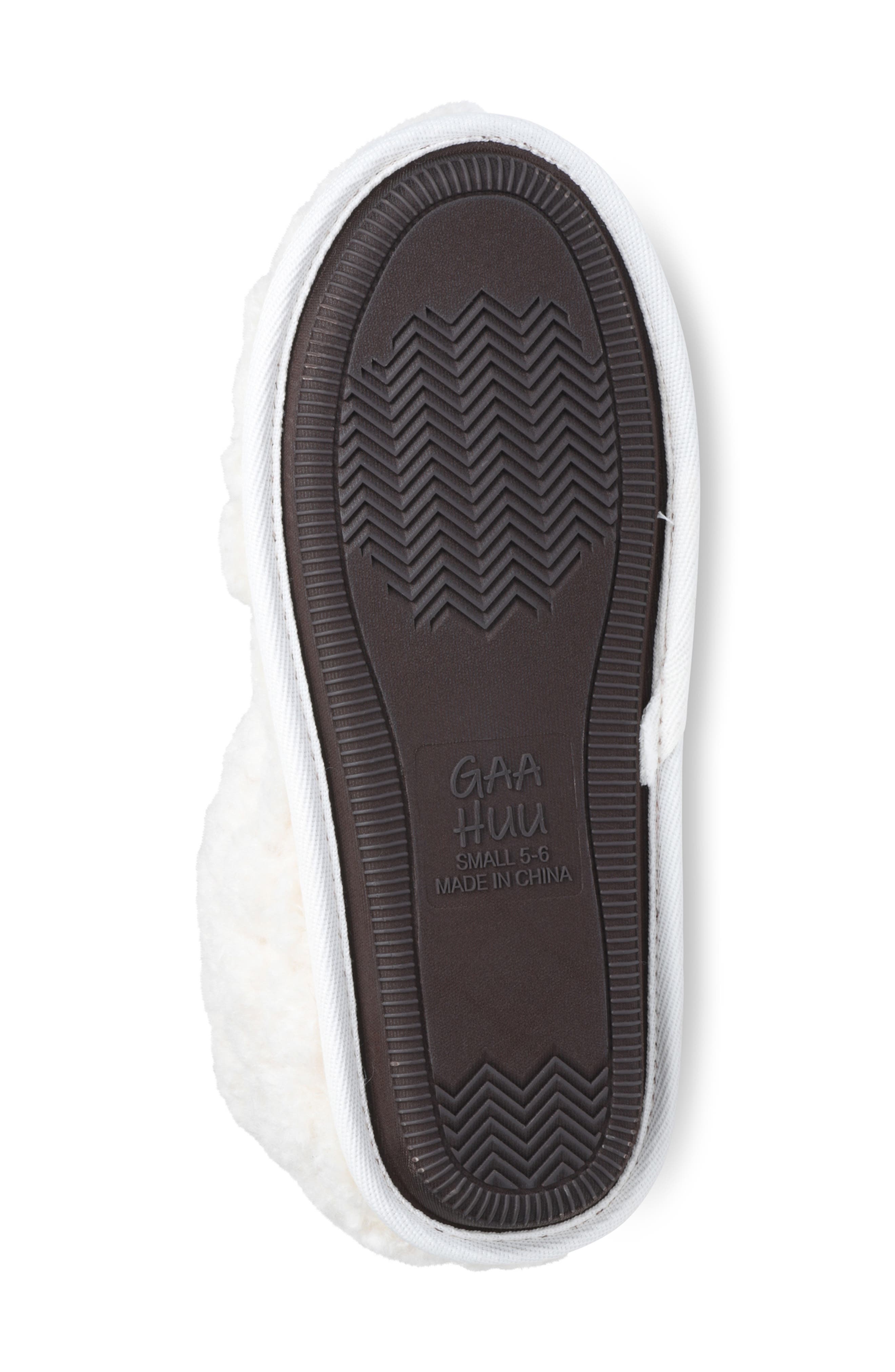 GAAHUU Faux Fur Quilted Slipper Boot, Alternate, color, Natural