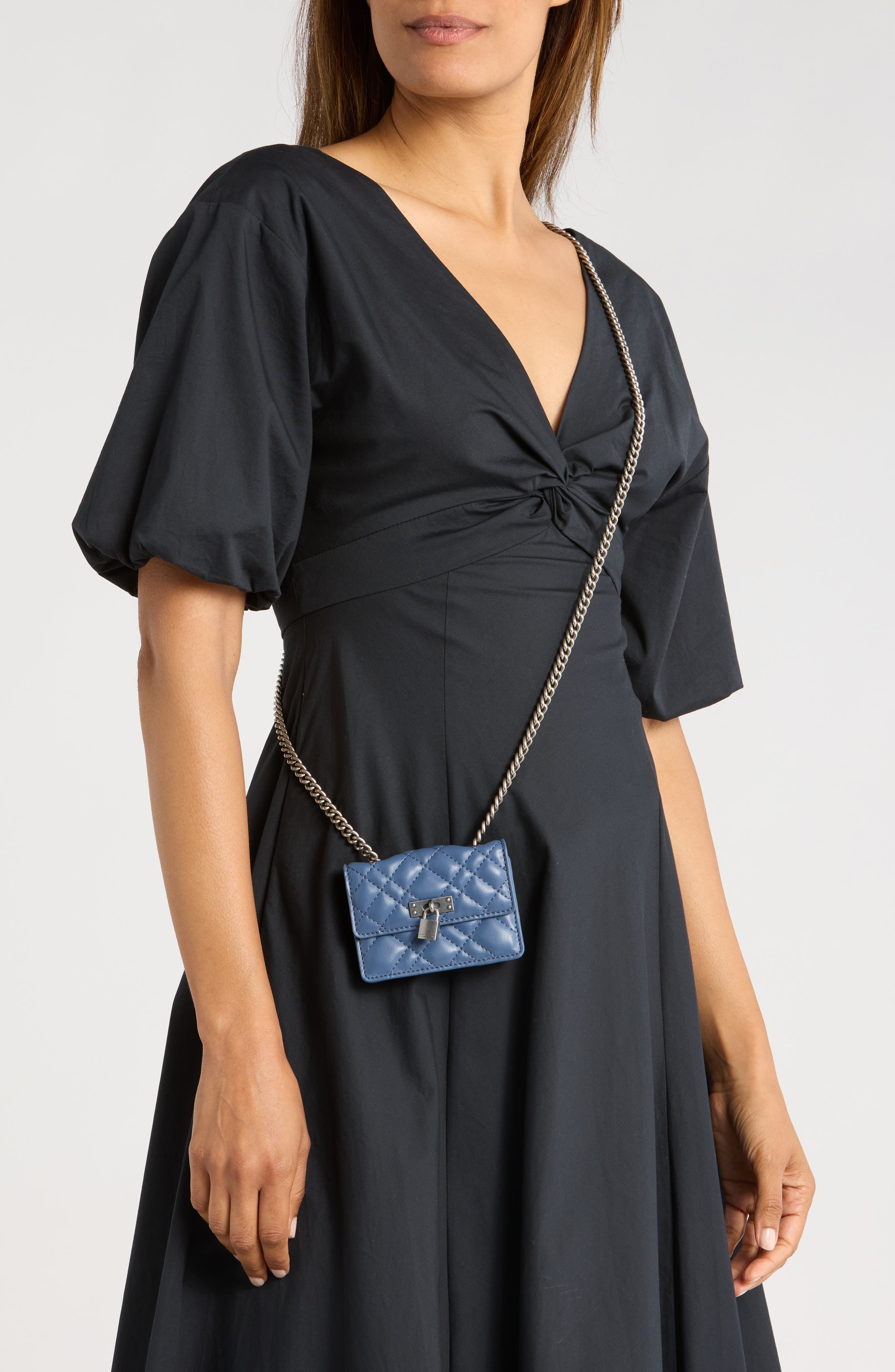 Kurt Geiger London Micro Birxton Convertible Shoulder Bag, Alternate, color, Open Blue