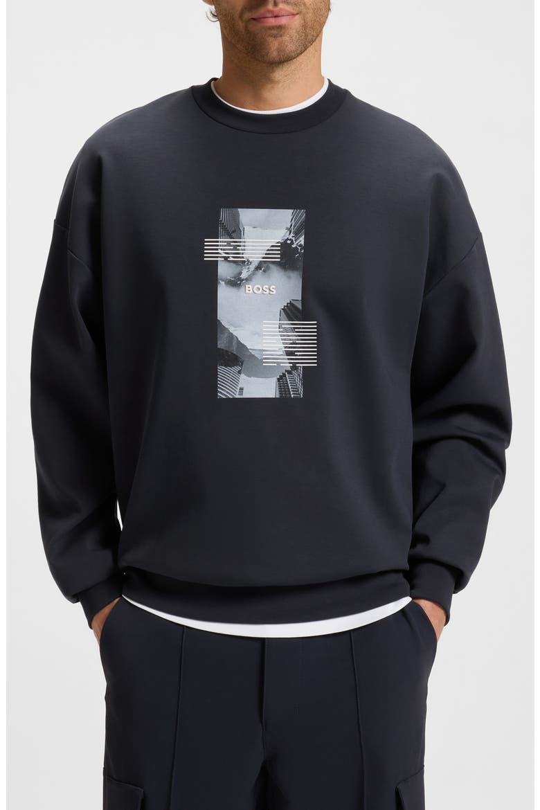 Stenson Zone Graphic Crewneck Sweatshirt, Main, color, DARK BLUE