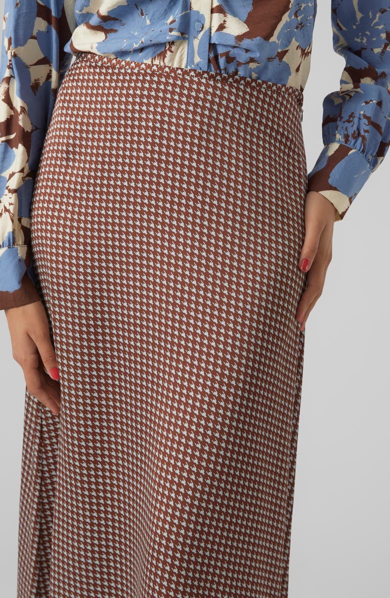 VERO MODA Oli Belinda Houndstooth Check Skirt, Alternate, color,
