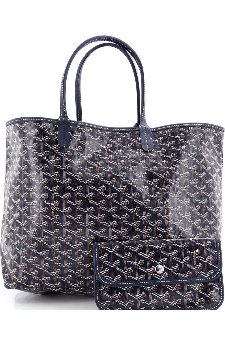 Pre-Owned Goyard Saint Louis Tote Coated Canvas PM, Alternate, color, Blue
