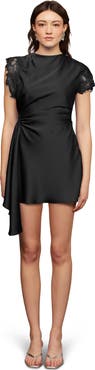AMUR Zina ruched mini dress