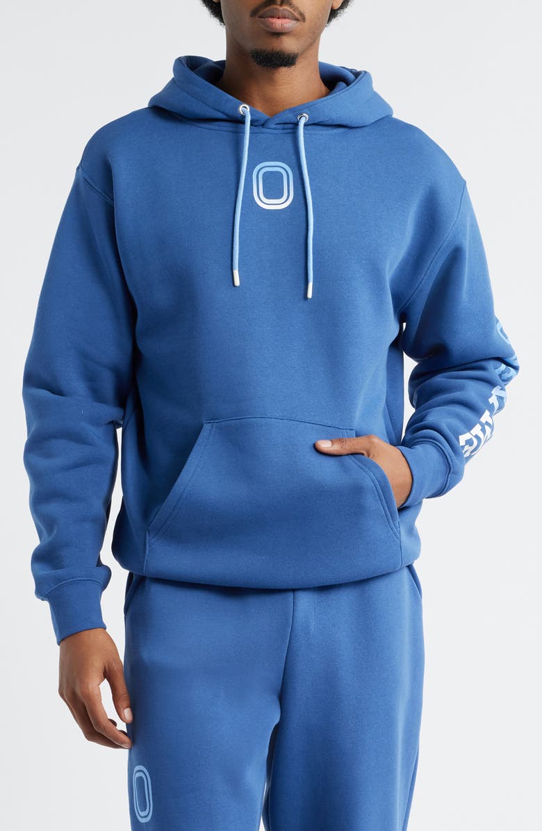 OVERTIME Classic Gradient Logo Pullover Hoodie, Main, color, Blue