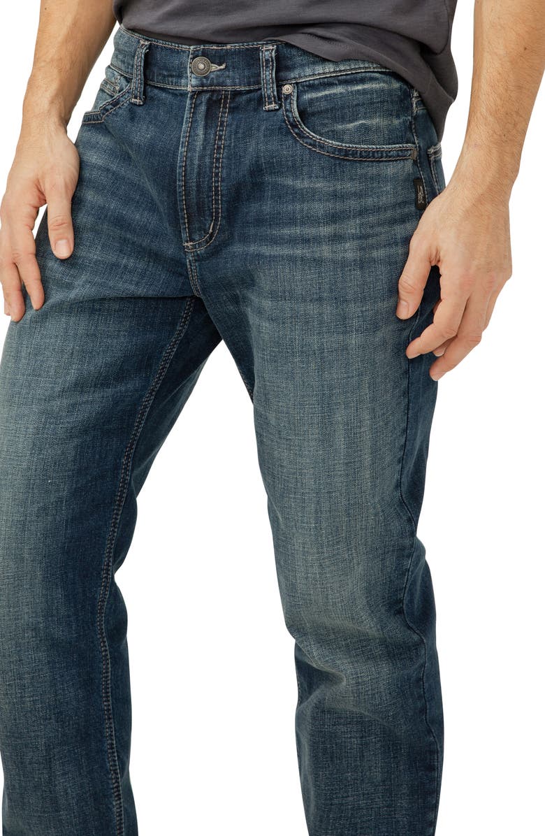 Silver Jeans Co. Eddie Athletic Fit Tapered Jeans, Alternate, color, Sierra