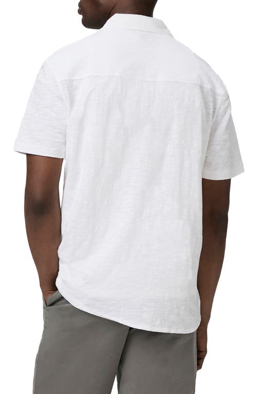Paige Carillo Short Sleeve Button-up Shirt In Fresh White