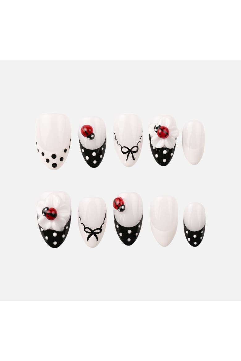 Ladybug Couture - Nail Set, Main, color, Black
