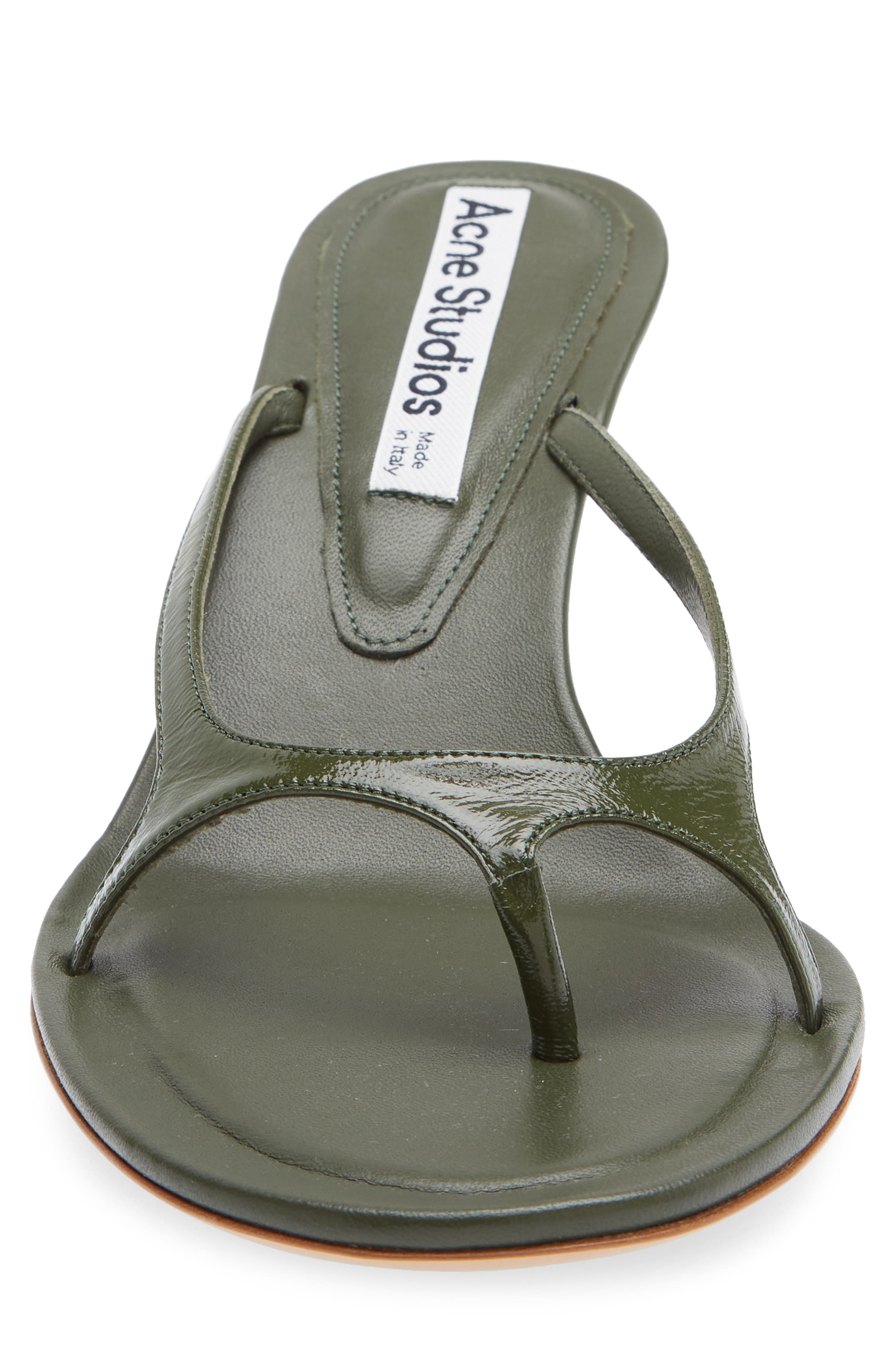 Acne Studios Kitten Heel Sandal, Alternate, color, Thyme Green