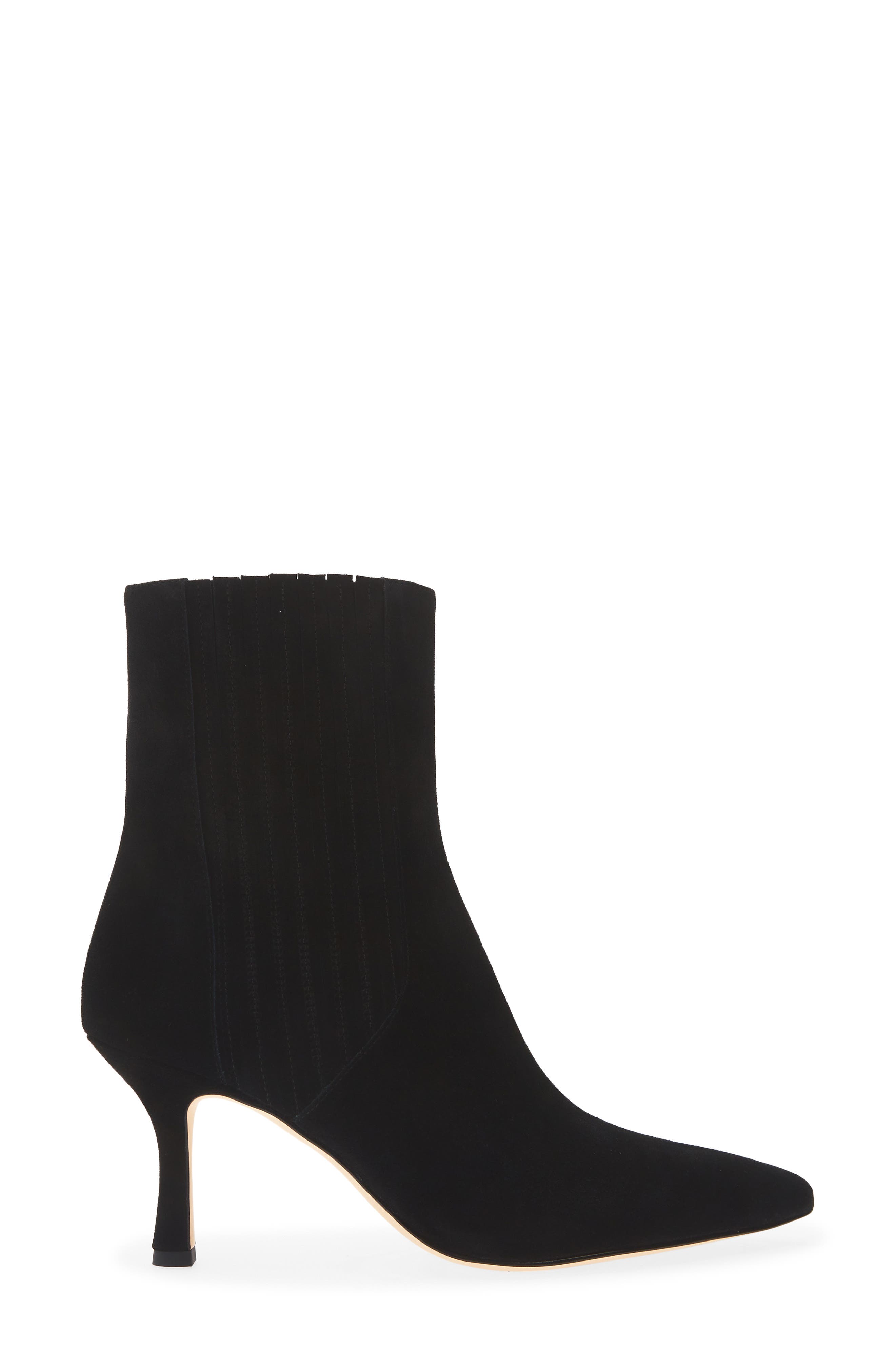 Isla Chelsea Bootie, Alternate, color, BLACK SUEDE