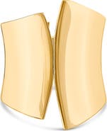 JARDIN Wide Hinged Asymmetric Cuff Bracelet