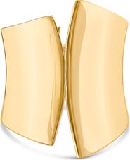 JARDIN Wide Hinged Asymmetric Cuff Bracelet