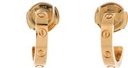 Pre-Owned Cartier Love Hoop Earrings 18K Yellow Gold Small