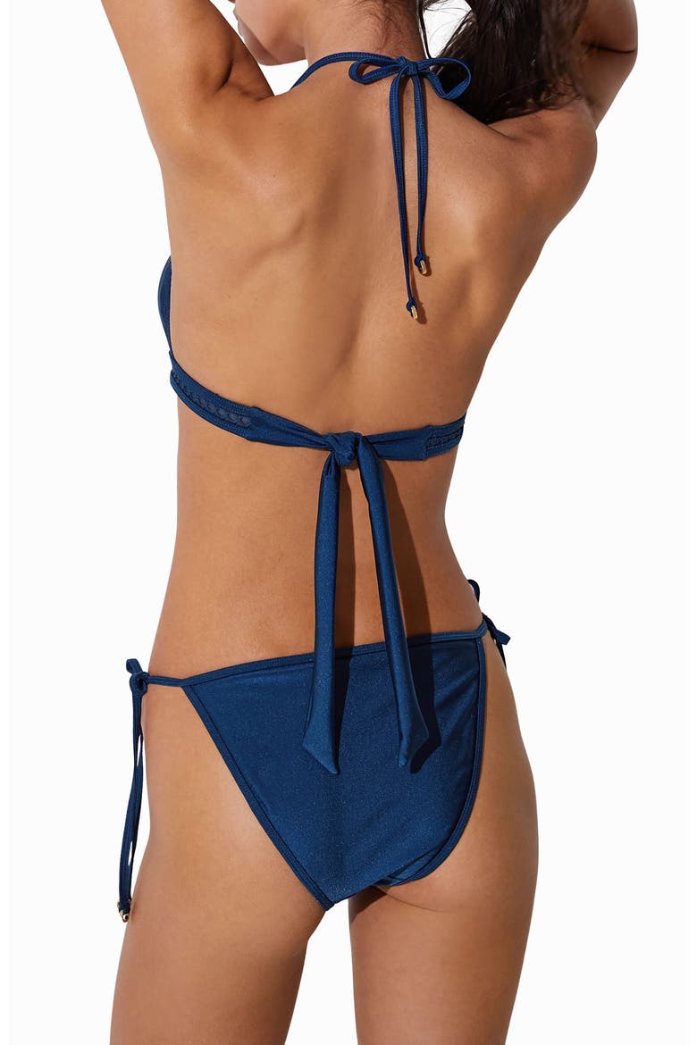 Hennel Triangle Bikini Top, Alternate, color, BLUE