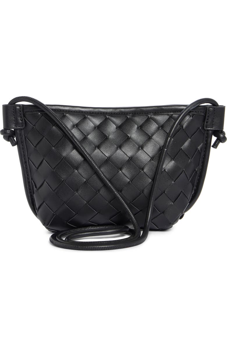 URBAN EXPRESSIONS HANDBAGS Woven Crossbody Bag, Alternate, color, Black